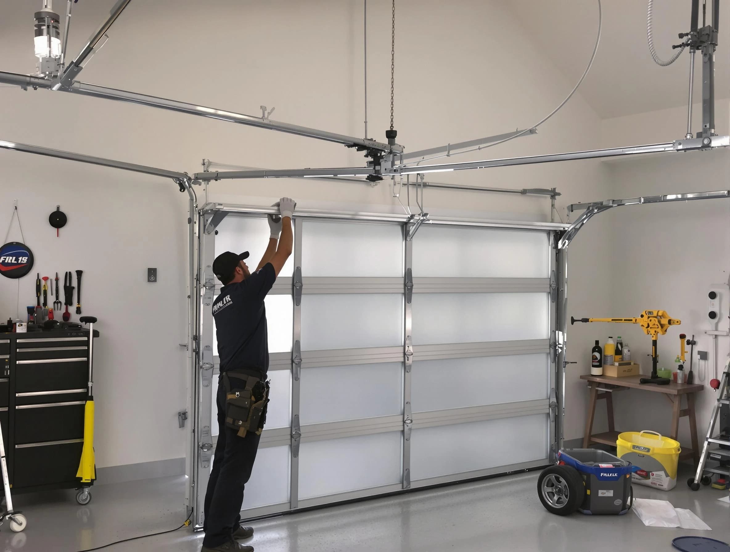 Medford Garage Door Repair certified team performing precision garage door installation in Medford