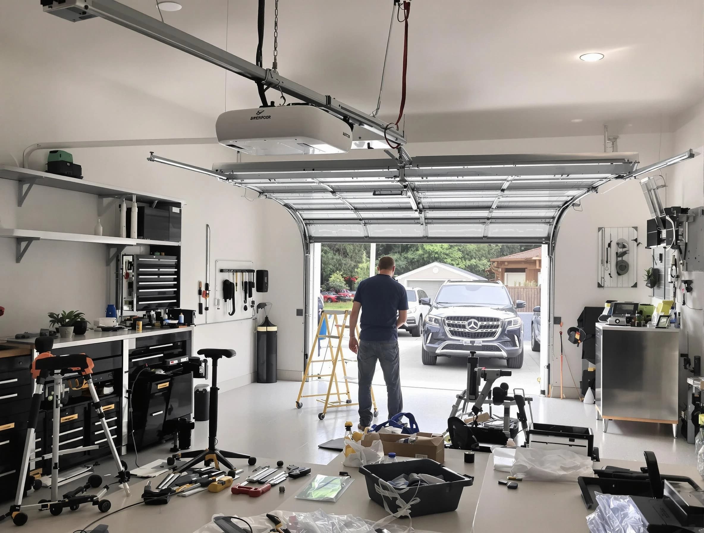 Garage door opener installation by Medford Garage Door Repair in Medford