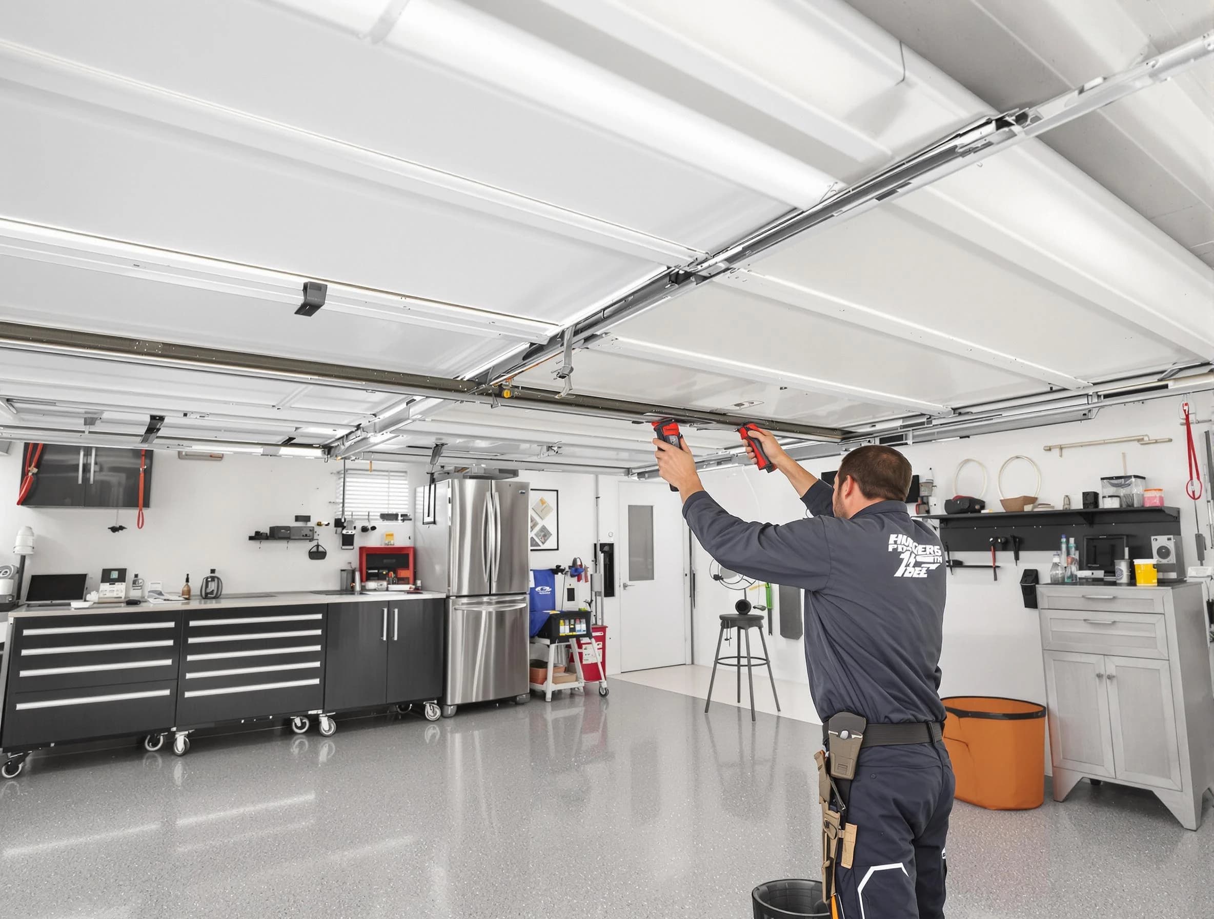 Overhead garage door repair service by Medford Garage Door Repair in Medford