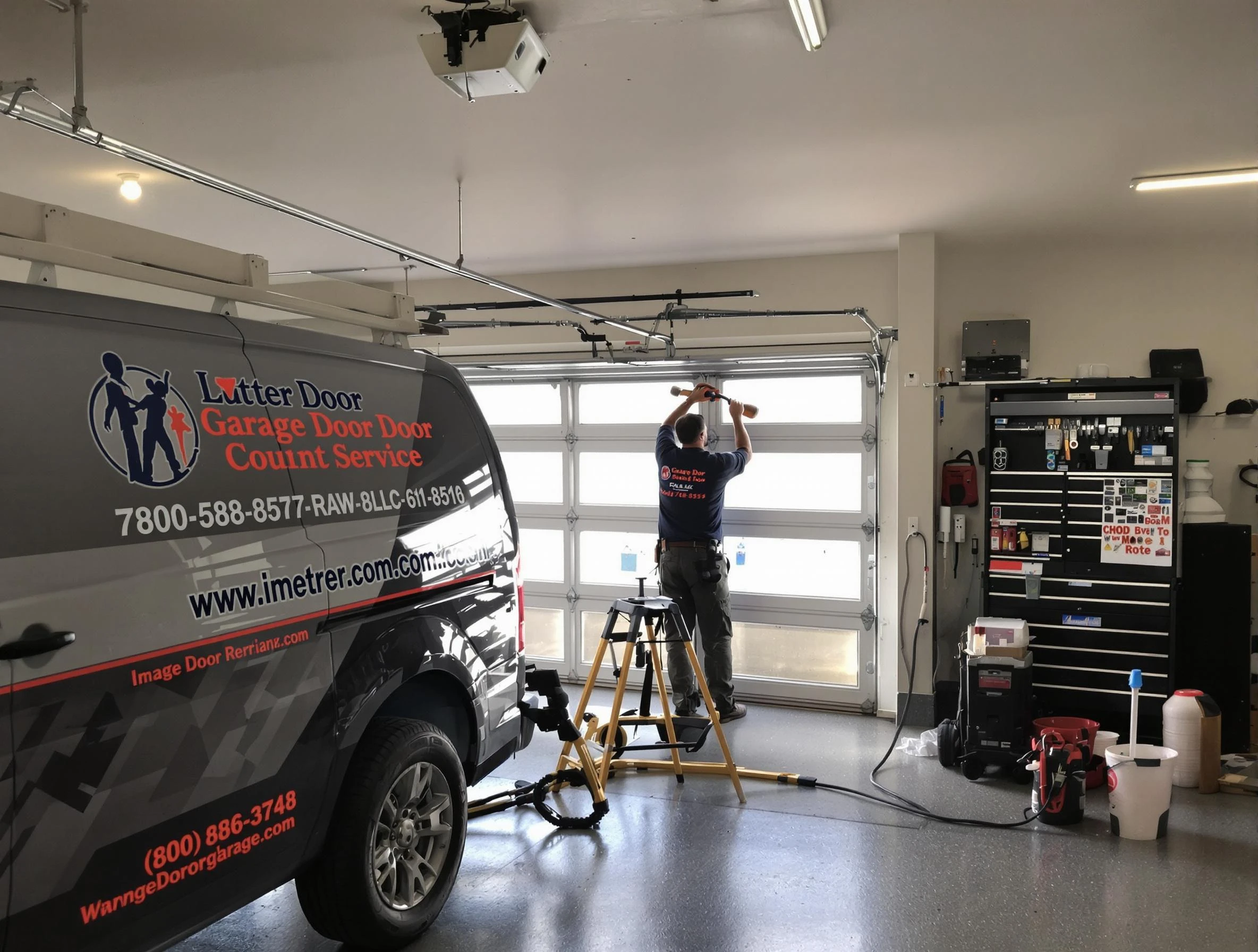 Medford Garage Door Repair team performing same-day garage door repair in Medford